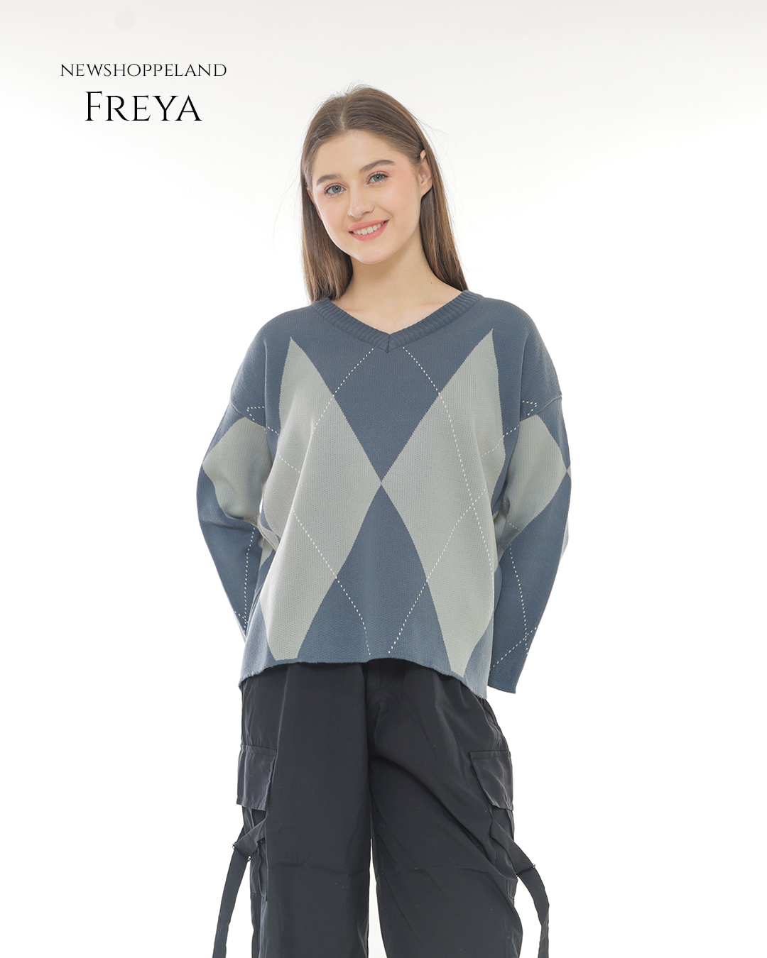 NEWSHOPPELAND - Freya Knit Sweater Oversize Premium