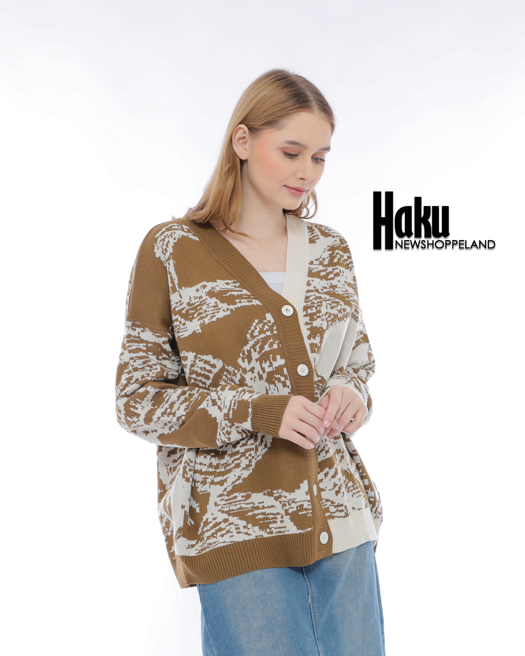 NEWSHOPPELAND - Haku Oversize Knit Cardigan Premium