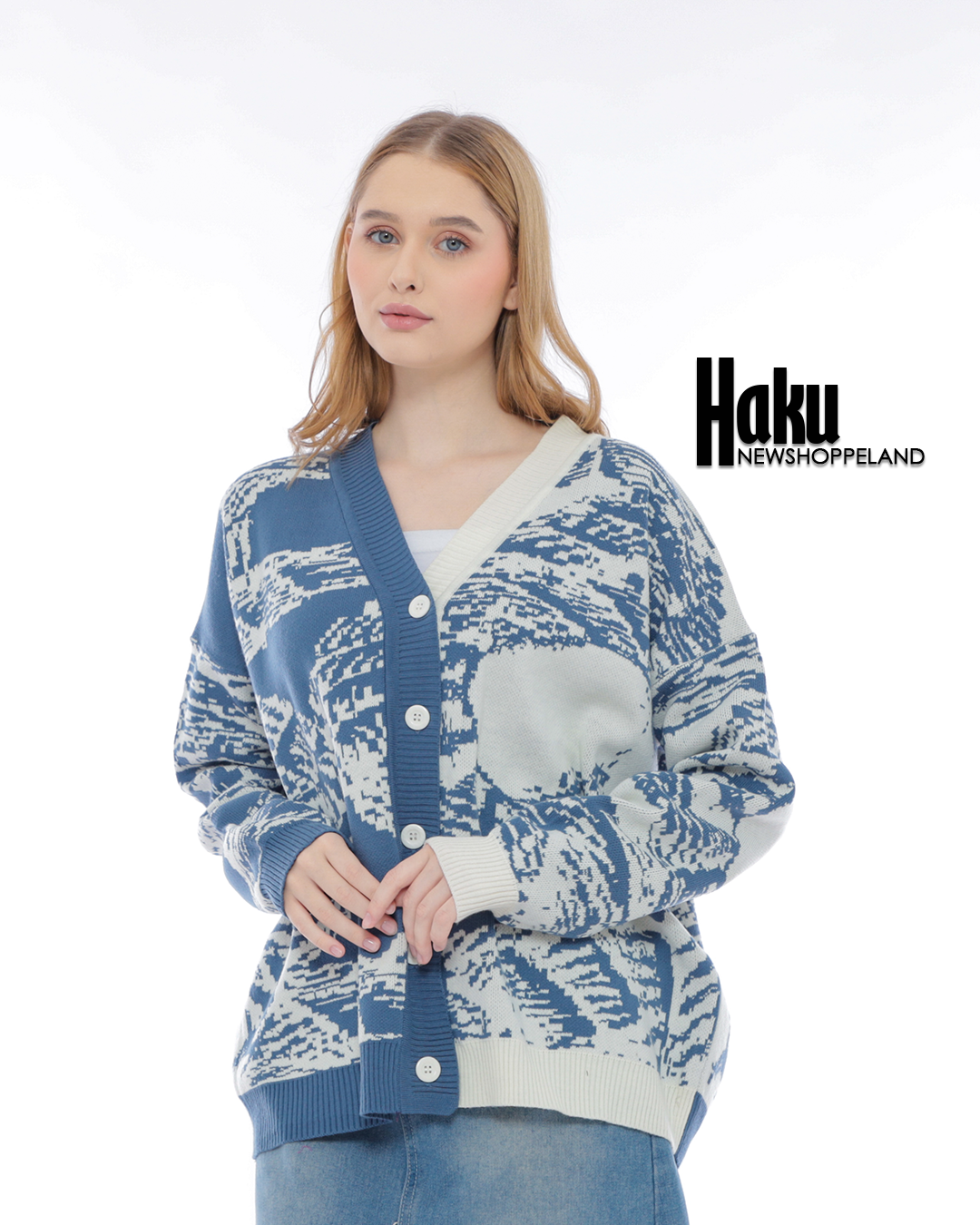 NEWSHOPPELAND - Haku Oversize Knit Cardigan Premium