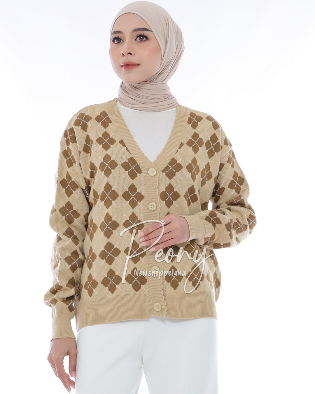 NEWSHOPPELAND - Peony Clover Cardigan Premium