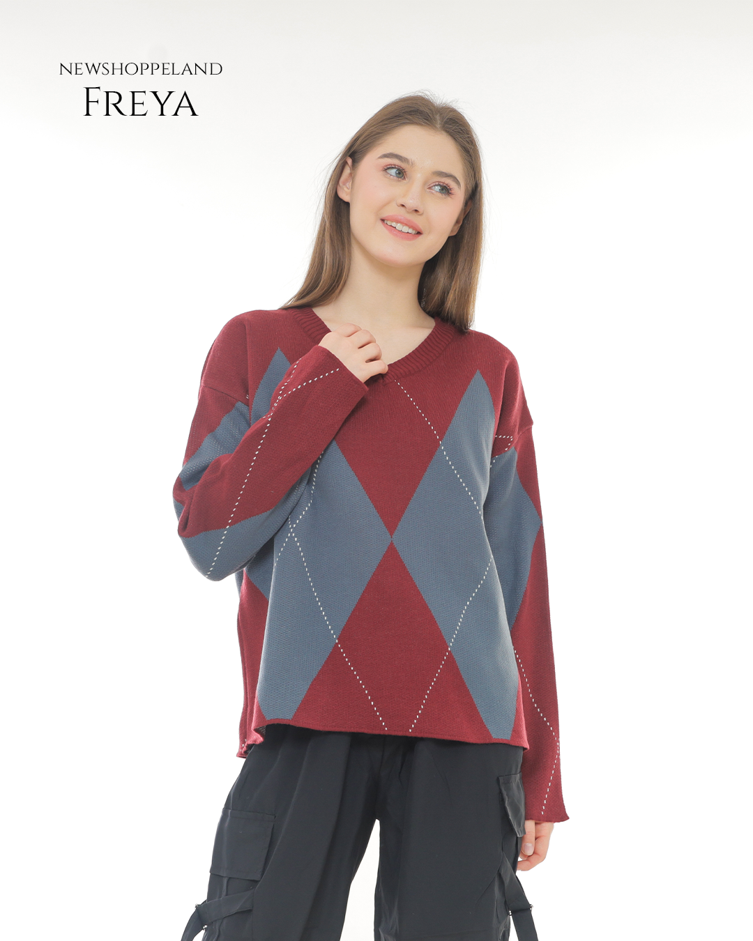 NEWSHOPPELAND - Freya Knit Sweater Oversize Premium