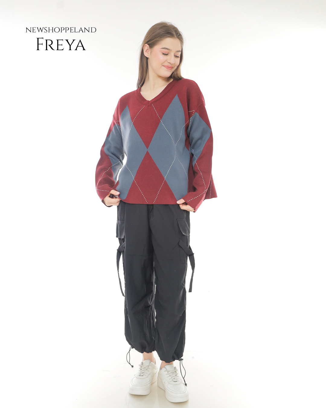 NEWSHOPPELAND - Freya Knit Sweater Oversize Premium