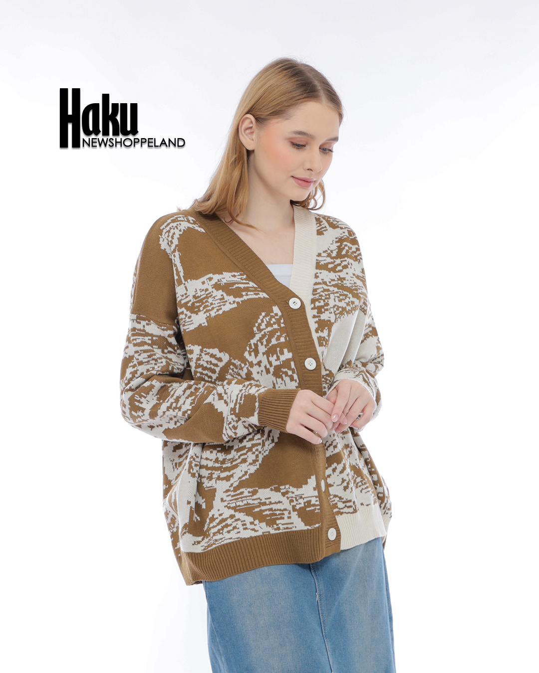 NEWSHOPPELAND - Haku Oversize Knit Cardigan Premium