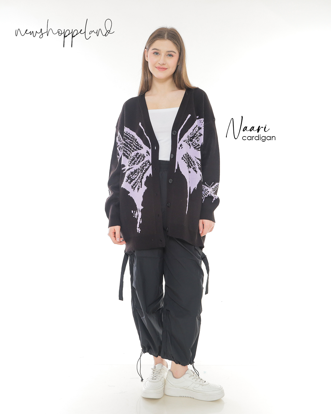 NEWSHOPPELAND - Naari Butterfly Cardigan Oversize Premium