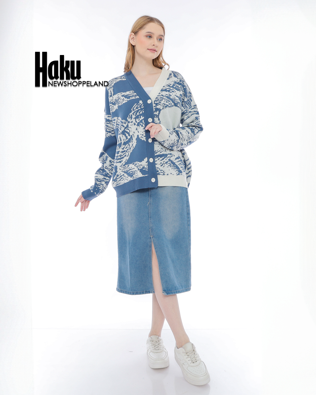 NEWSHOPPELAND - Haku Oversize Knit Cardigan Premium
