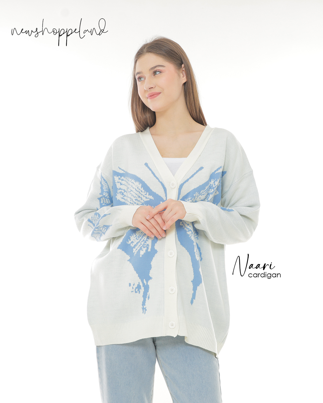 NEWSHOPPELAND - Naari Butterfly Cardigan Oversize Premium