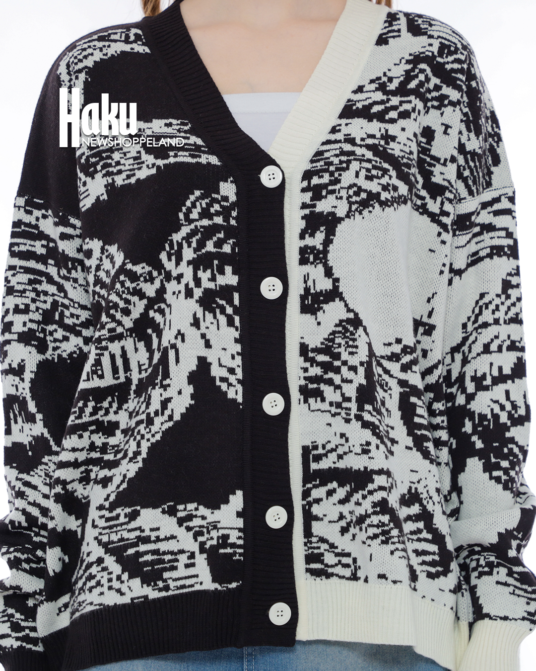 NEWSHOPPELAND - Haku Oversize Knit Cardigan Premium