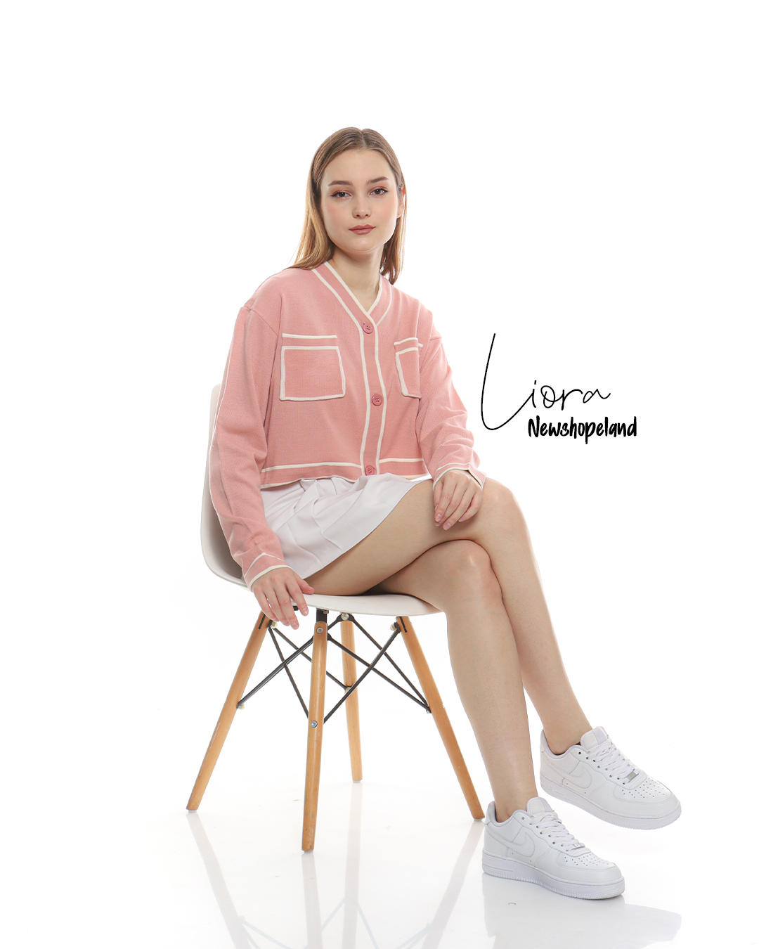 NEWSHOPPELAND - LIORA CROP KNIT CARDIGAN