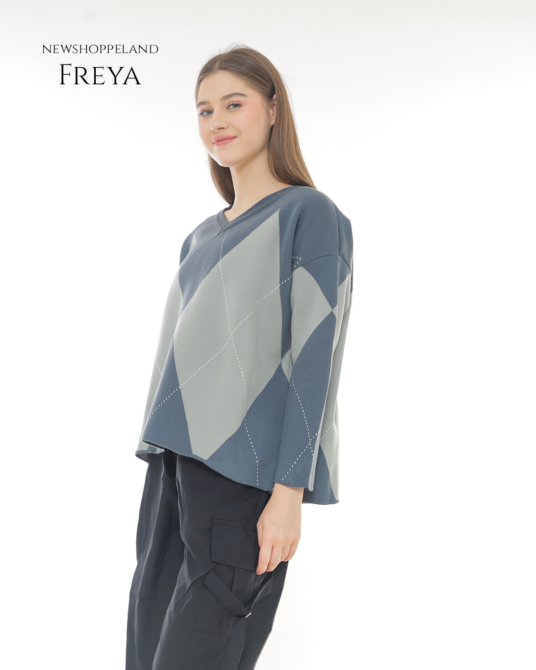 NEWSHOPPELAND - Freya Knit Sweater Oversize Premium