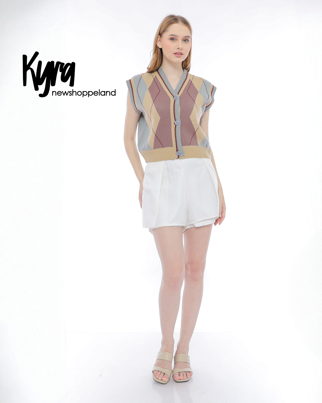 NEWSHOPPELAND - Kyra Heritage Argyle Vest