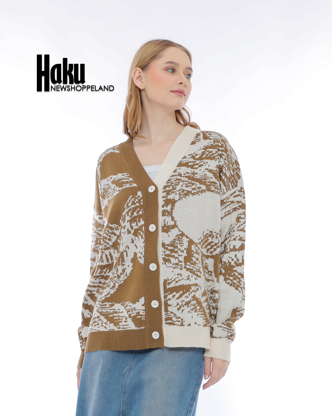 NEWSHOPPELAND - Haku Oversize Knit Cardigan Premium
