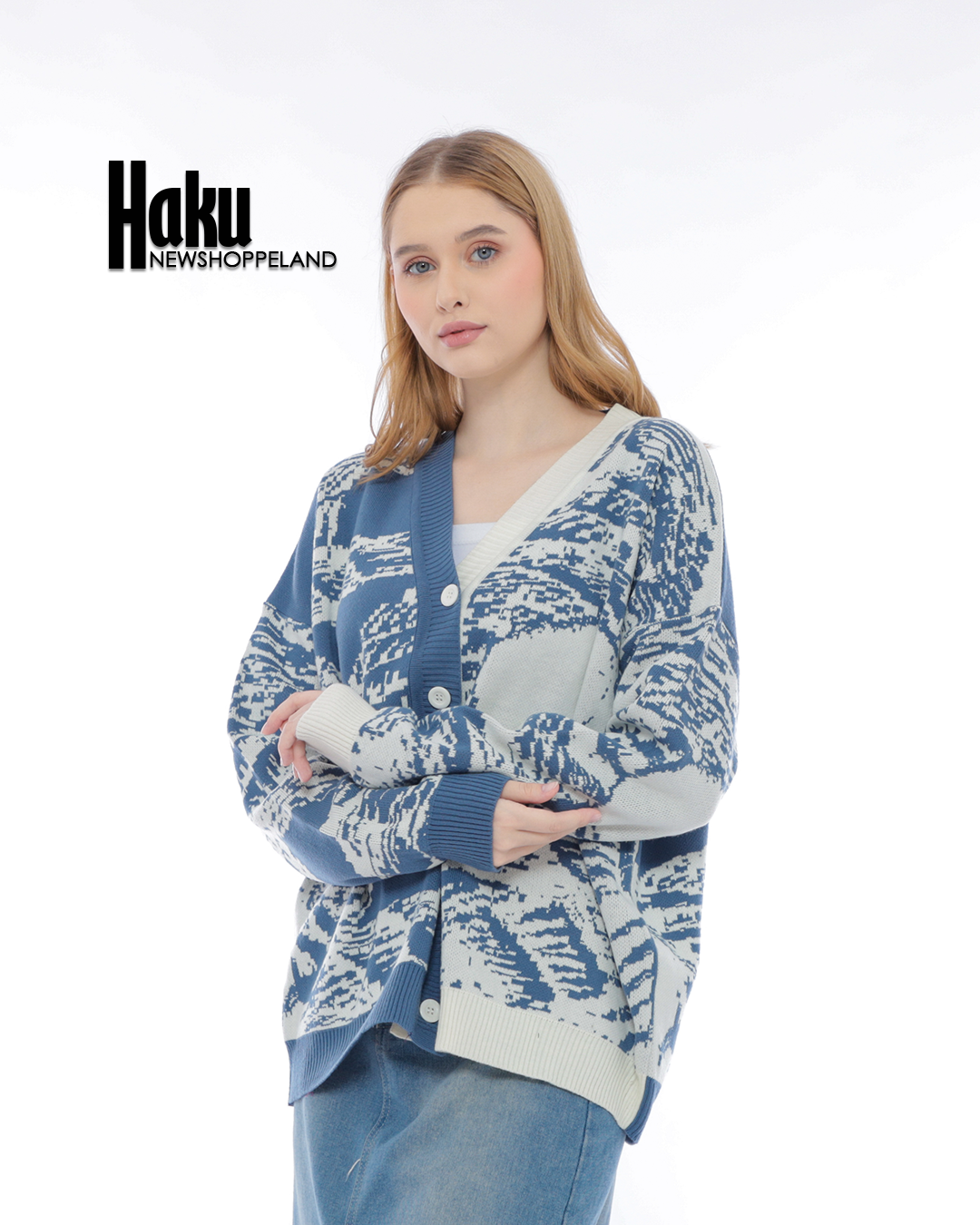 NEWSHOPPELAND - Haku Oversize Knit Cardigan Premium