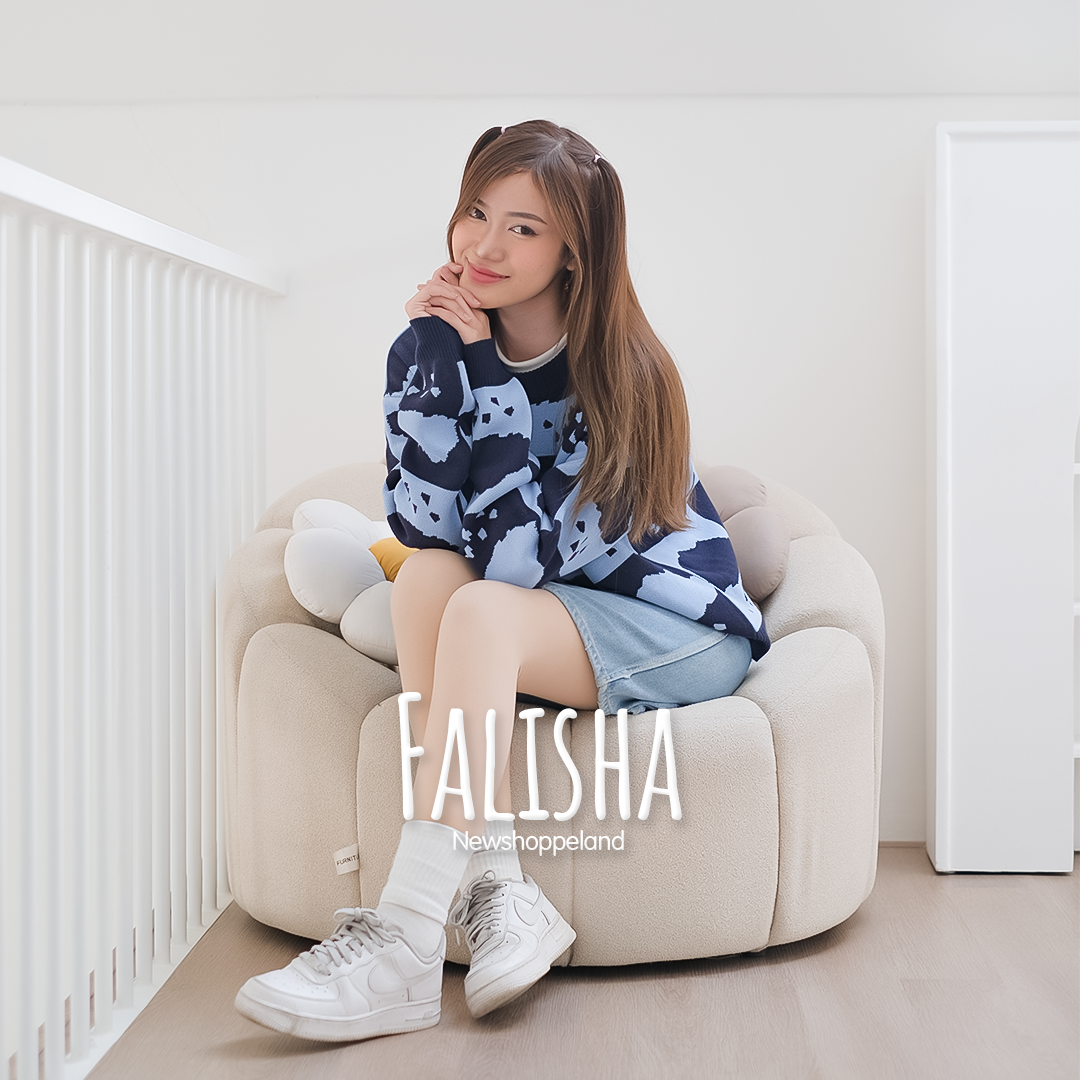 NEWSHOPPELAND - Falisha Sweater Cloud Pattern Premium