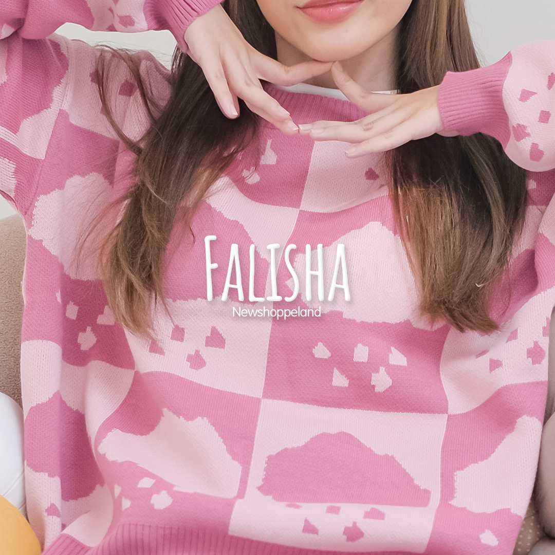 NEWSHOPPELAND - Falisha Sweater Cloud Pattern Premium