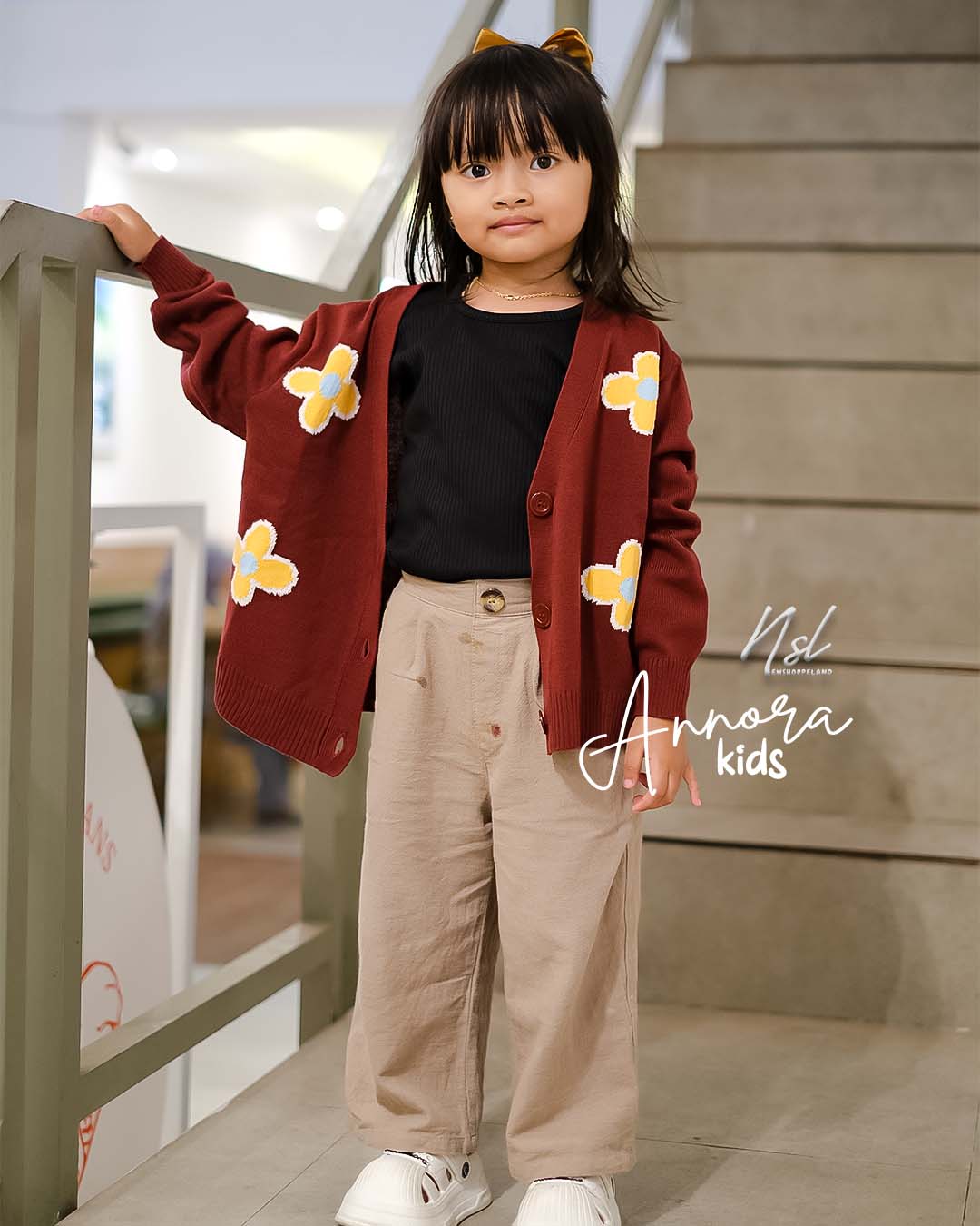 NEWSHOPPELAND - Annora Floral Knit Cardigan Premium (normal size and kids size)