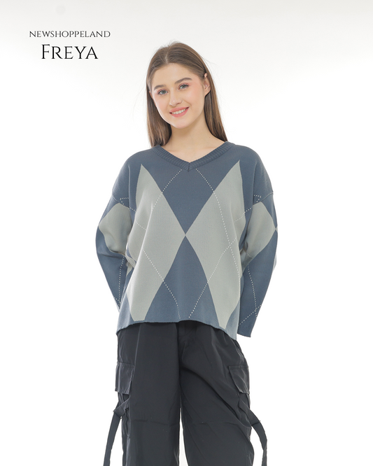 NEWSHOPPELAND - Freya Knit Sweater Oversize Premium