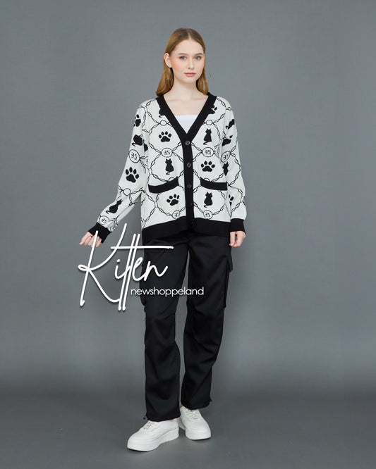 NEWSHOPPELAND - Kitten Paw Cardigan Premium