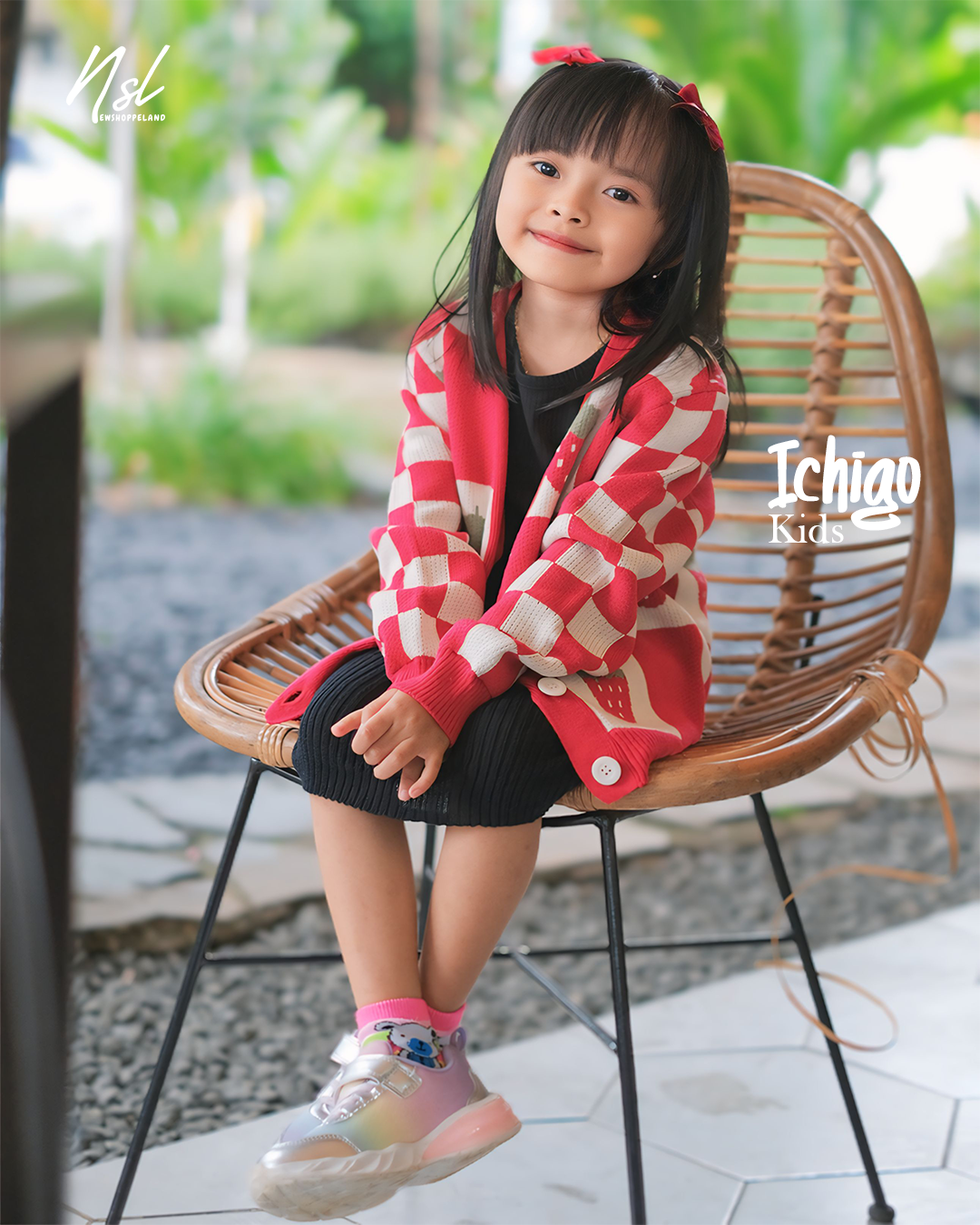 NEWSHOPPELAND - Ichigo Kids Cardigan Strawberry Premium (UKURAN ANAK)