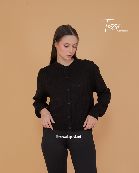 NEWSHOPPELAND - Tessa Cable Cardigan Knit Premium