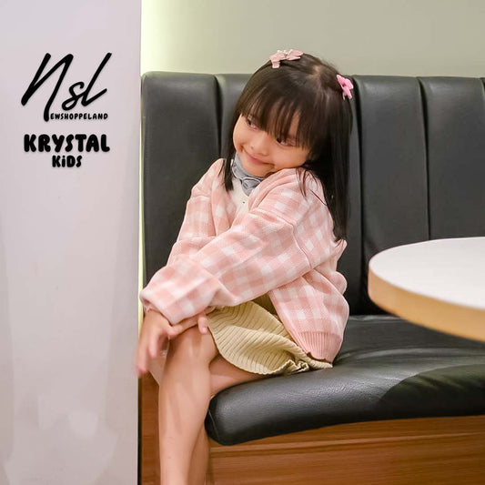 NEWSHOPPELAND - ( KIDS SERIES ) Krystal Cardigan Rajut Premium