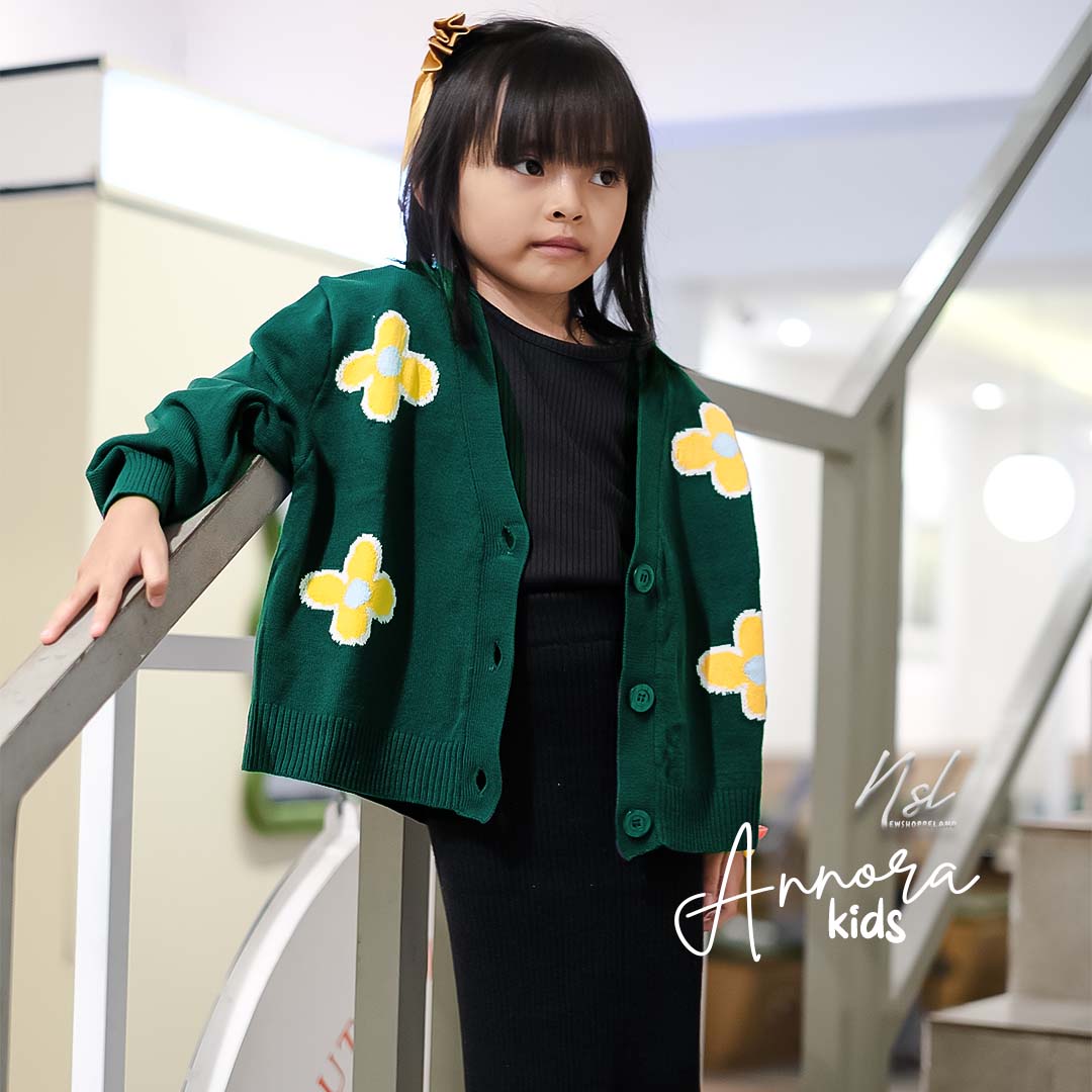 NEWSHOPPELAND - Annora Floral Knit Cardigan Premium (normal size and kids size)