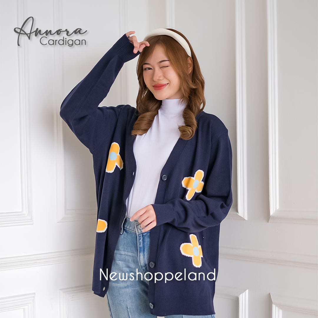 NEWSHOPPELAND - Annora Floral Knit Cardigan Premium (normal size and kids size)