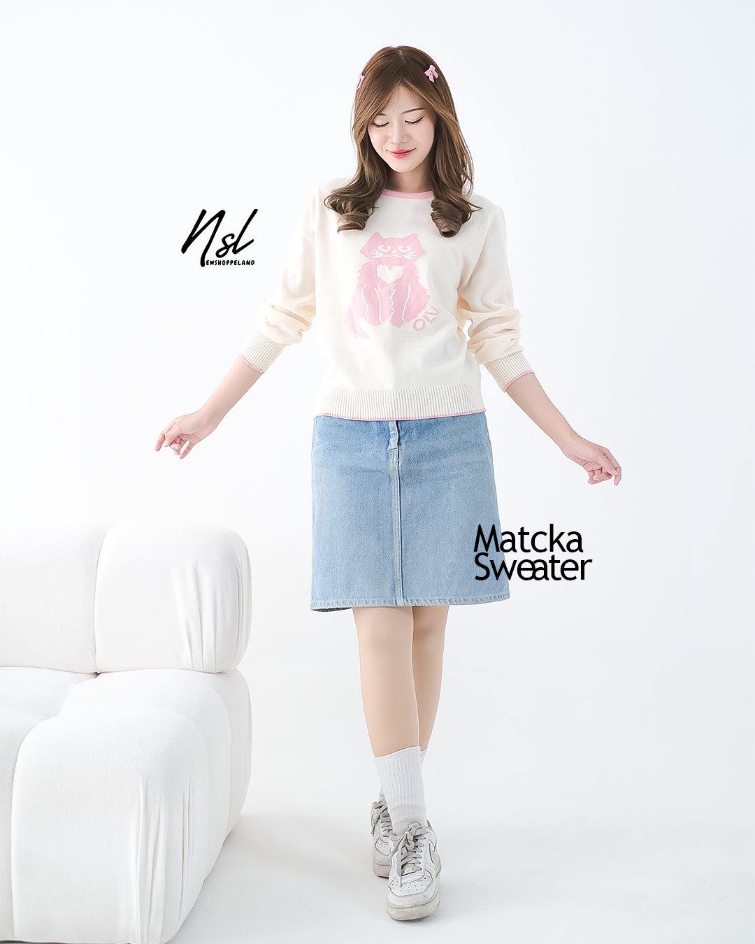 NEWSHOPPELAND - Matcka Knit Sweater Premium