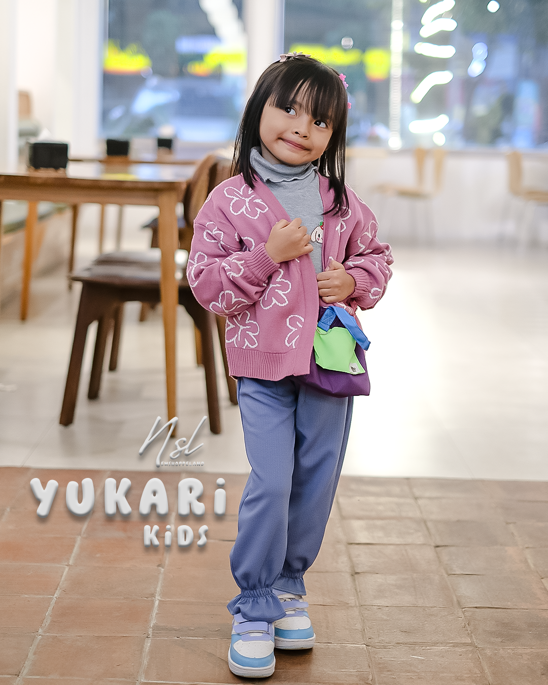 NEWSHOPPELAND - ( UKURAN ANAK ) Yukari Oversize Cardigan Premium