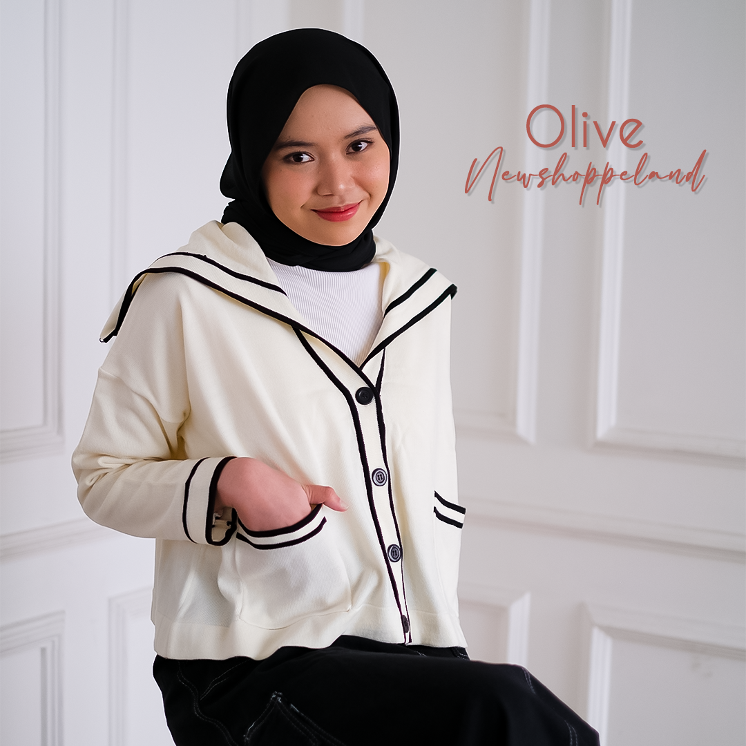 NEWSHOPPELAND - Olive Sailor Knit Cardigan Premium