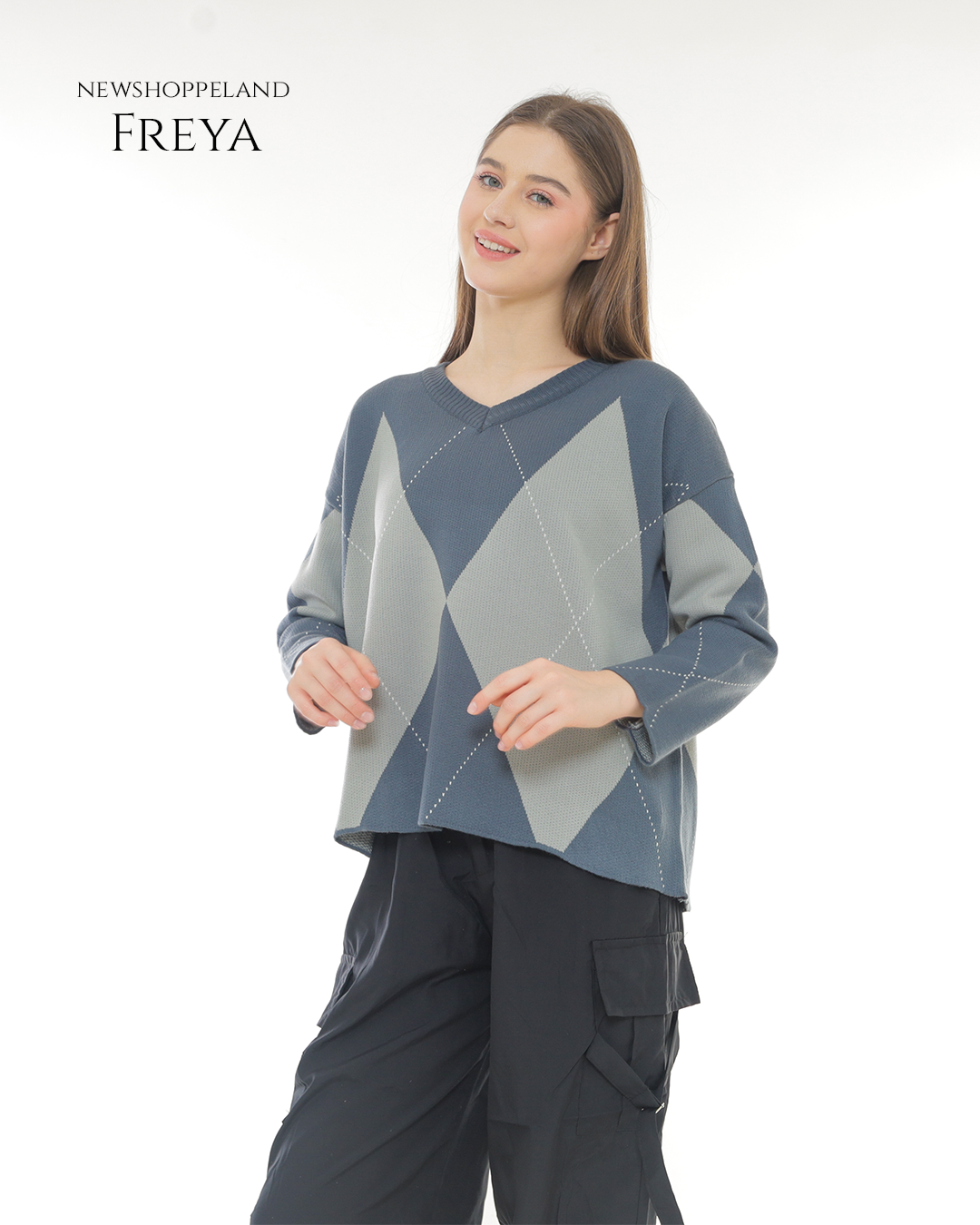 NEWSHOPPELAND - Freya Knit Sweater Oversize Premium