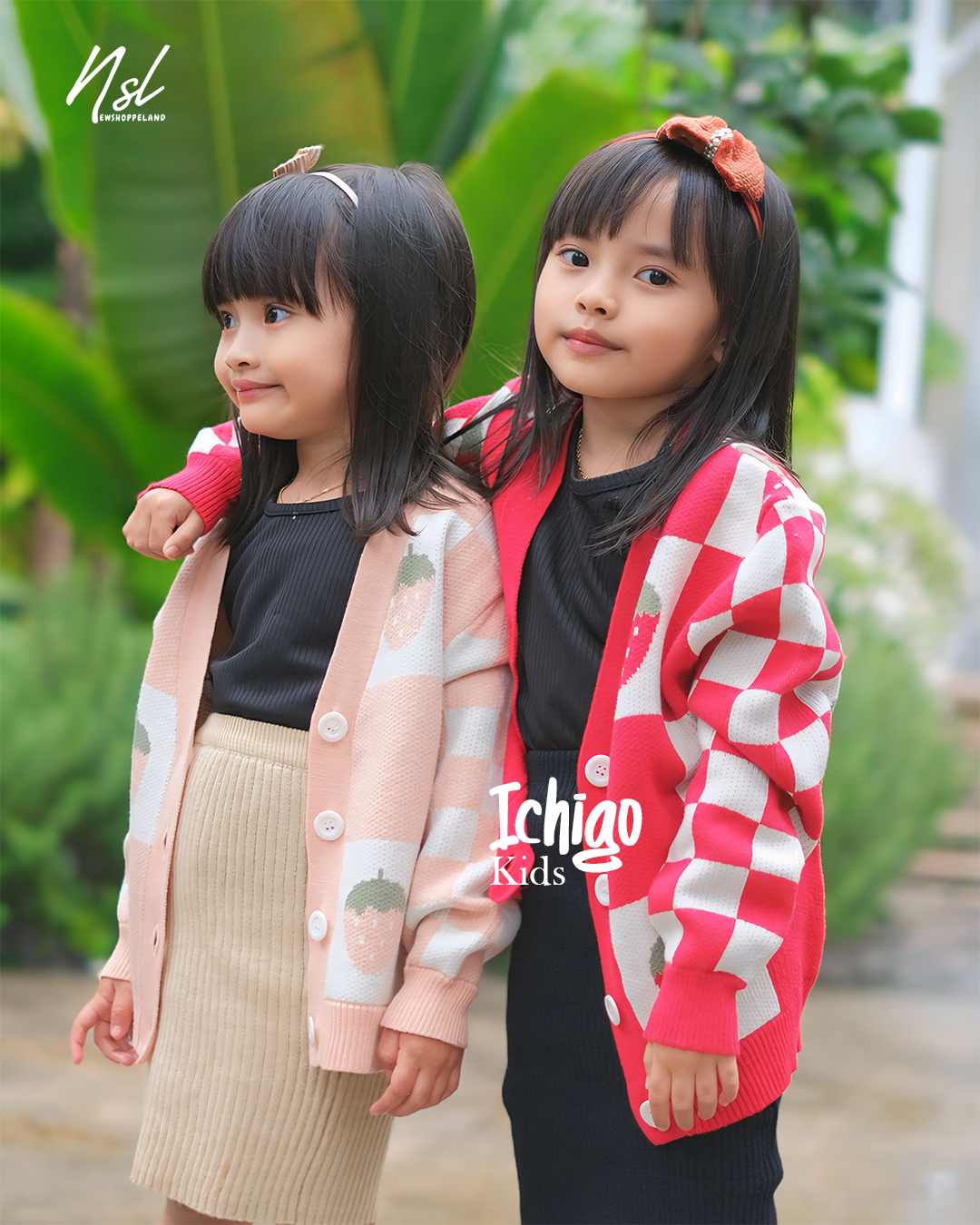 NEWSHOPPELAND - Ichigo Kids Cardigan Strawberry Premium (UKURAN ANAK)