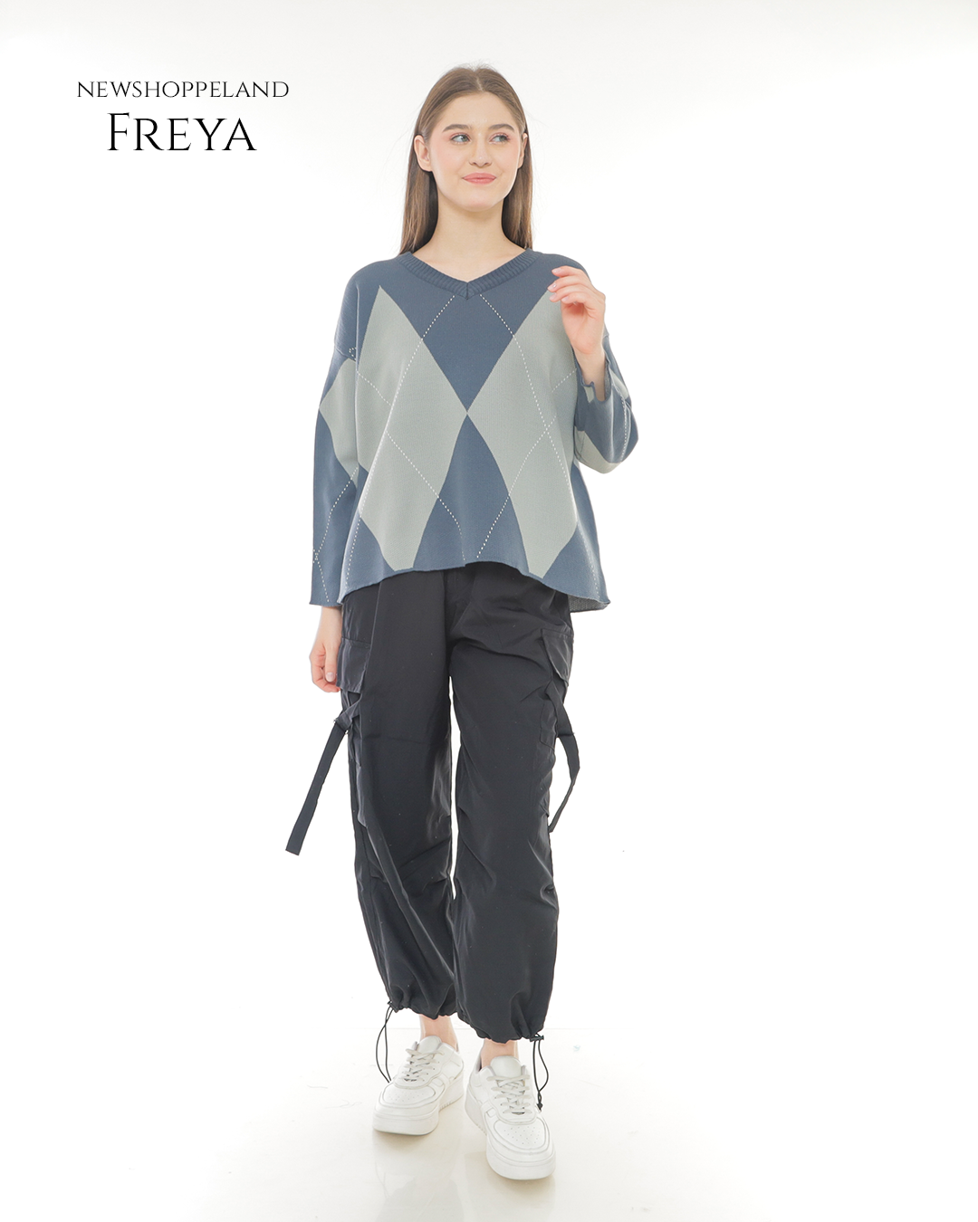 NEWSHOPPELAND - Freya Knit Sweater Oversize Premium