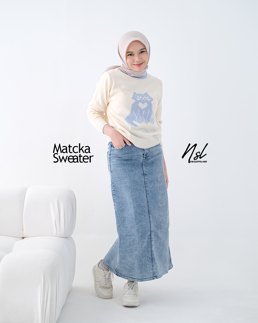 NEWSHOPPELAND - Matcka Knit Sweater Premium