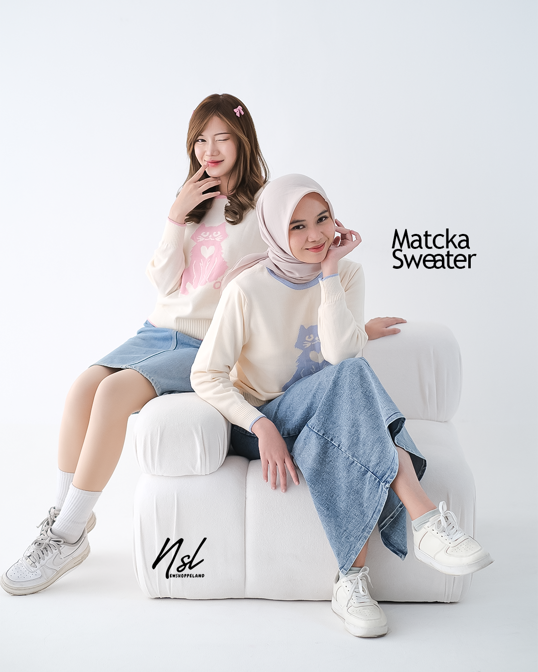 NEWSHOPPELAND - Matcka Knit Sweater Premium