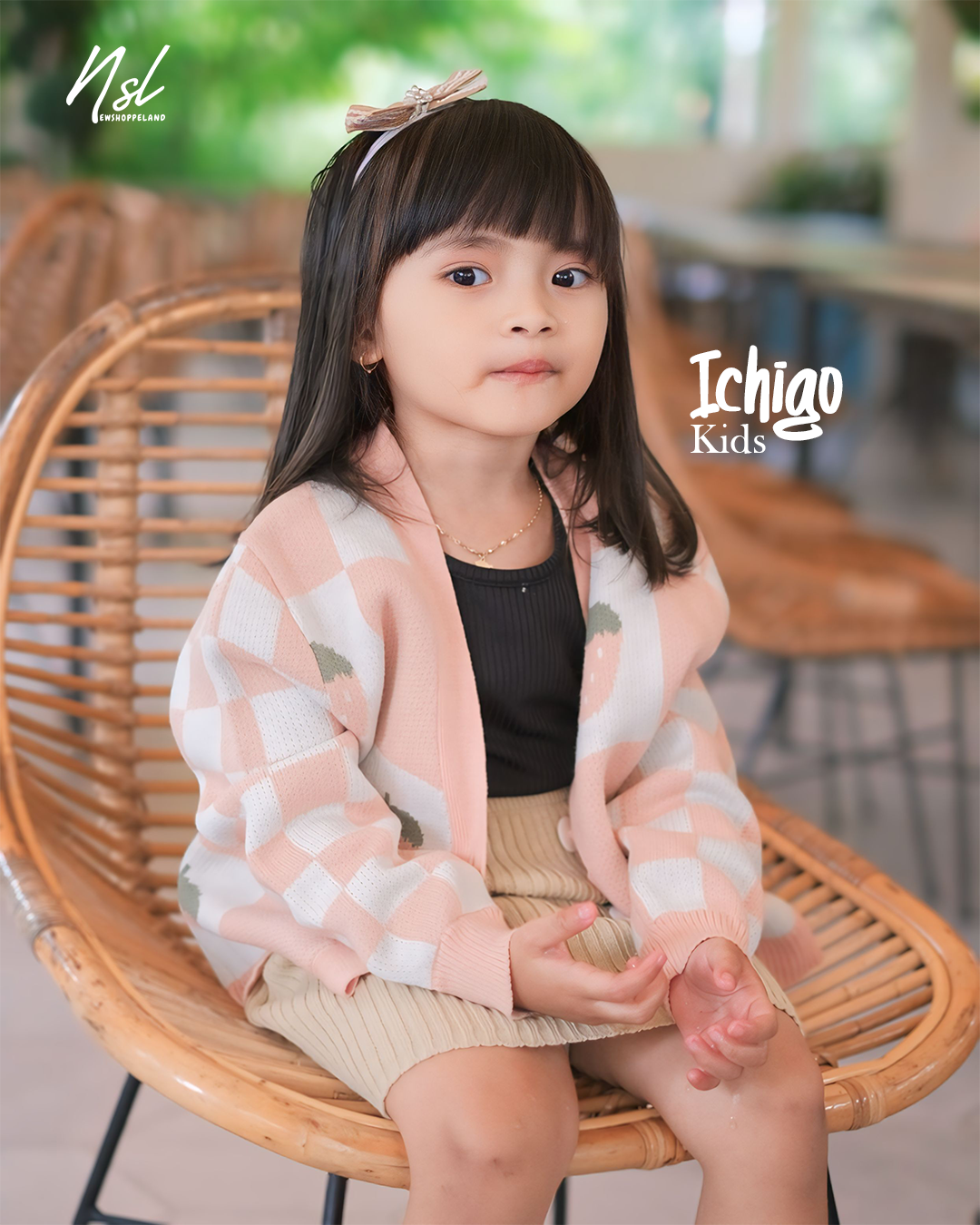 NEWSHOPPELAND - Ichigo Kids Cardigan Strawberry Premium (UKURAN ANAK)