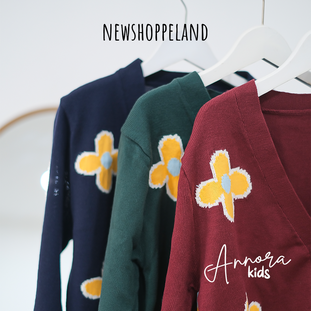 NEWSHOPPELAND - Annora Floral Knit Cardigan Premium (normal size and kids size)