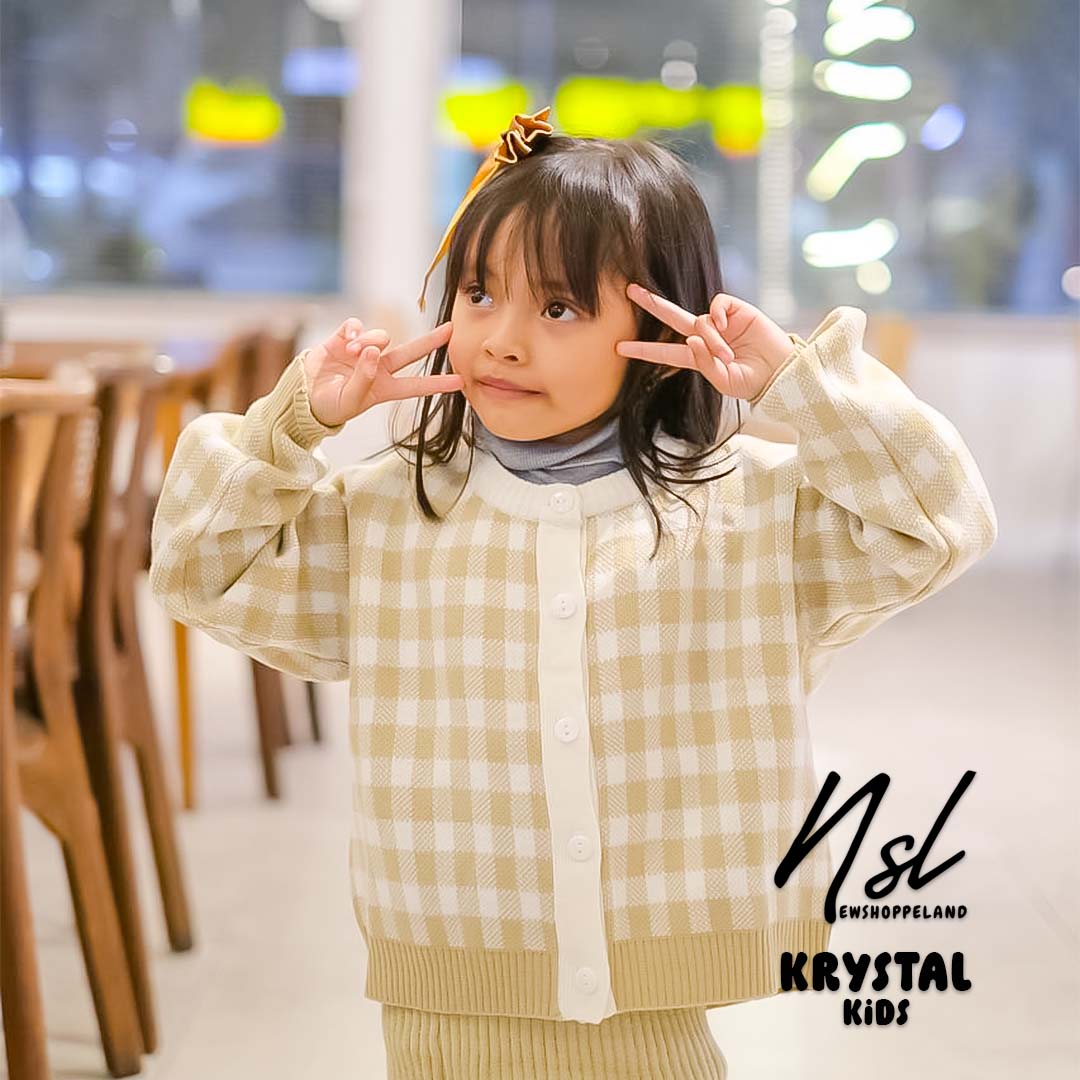 NEWSHOPPELAND - ( KIDS SERIES ) Krystal Cardigan Rajut Premium