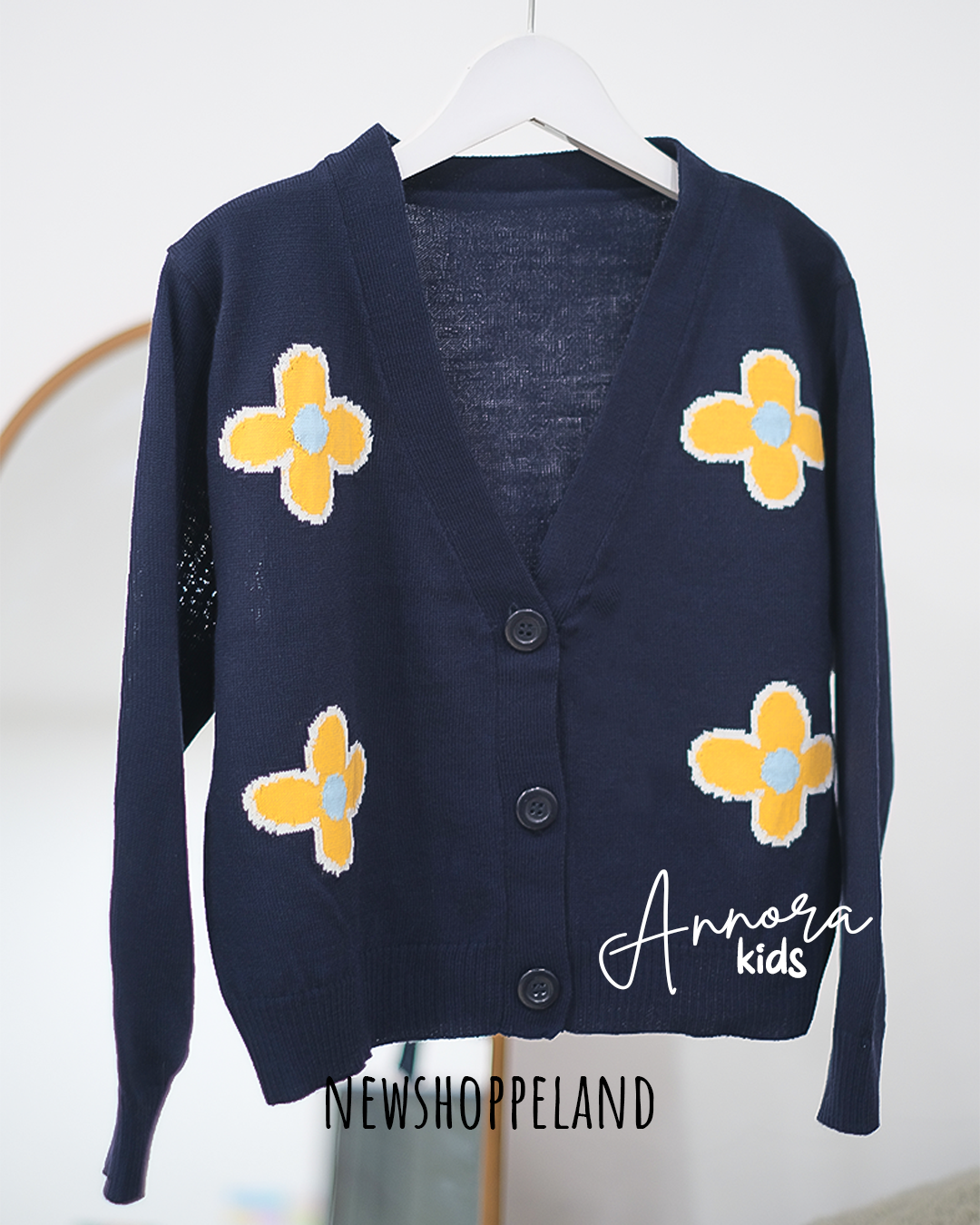 NEWSHOPPELAND - Annora Floral Knit Cardigan Premium (normal size and kids size)