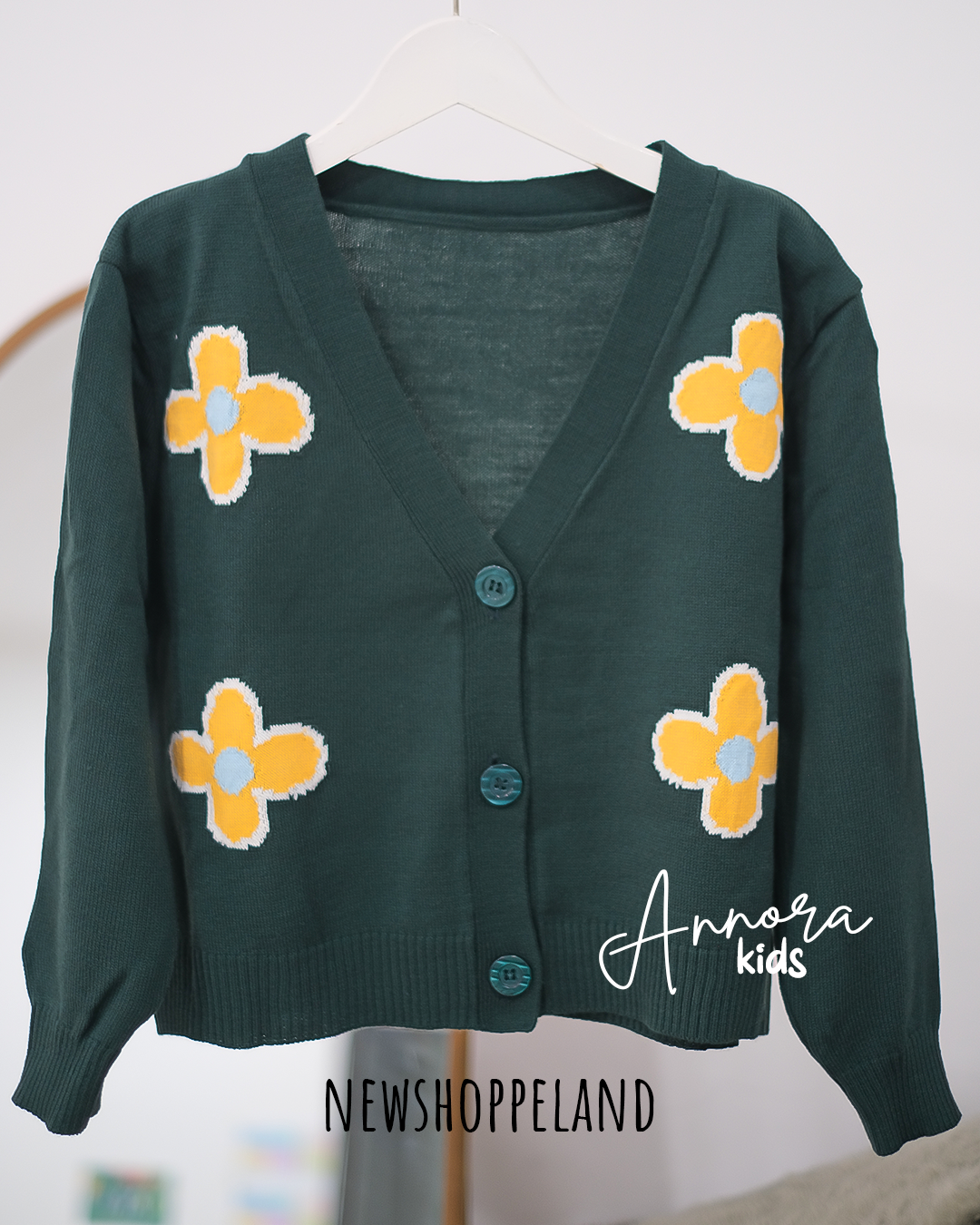 NEWSHOPPELAND - Annora Floral Knit Cardigan Premium (normal size and kids size)