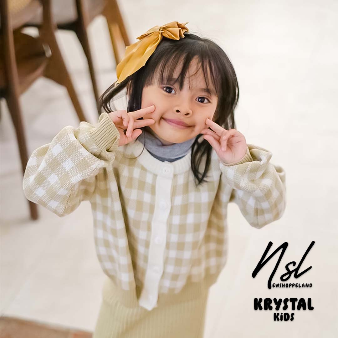 NEWSHOPPELAND - ( KIDS SERIES ) Krystal Cardigan Rajut Premium