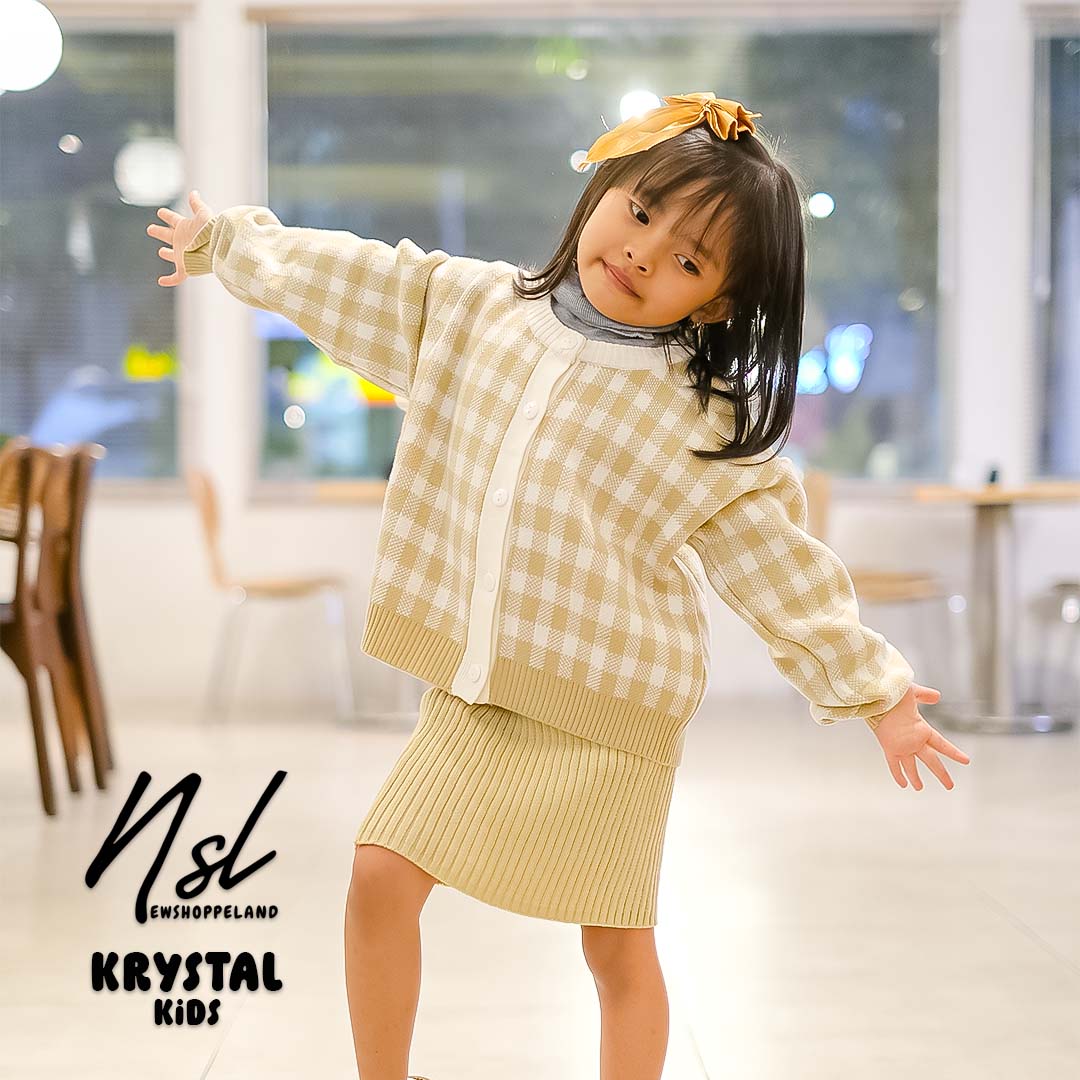 NEWSHOPPELAND - ( KIDS SERIES ) Krystal Cardigan Rajut Premium