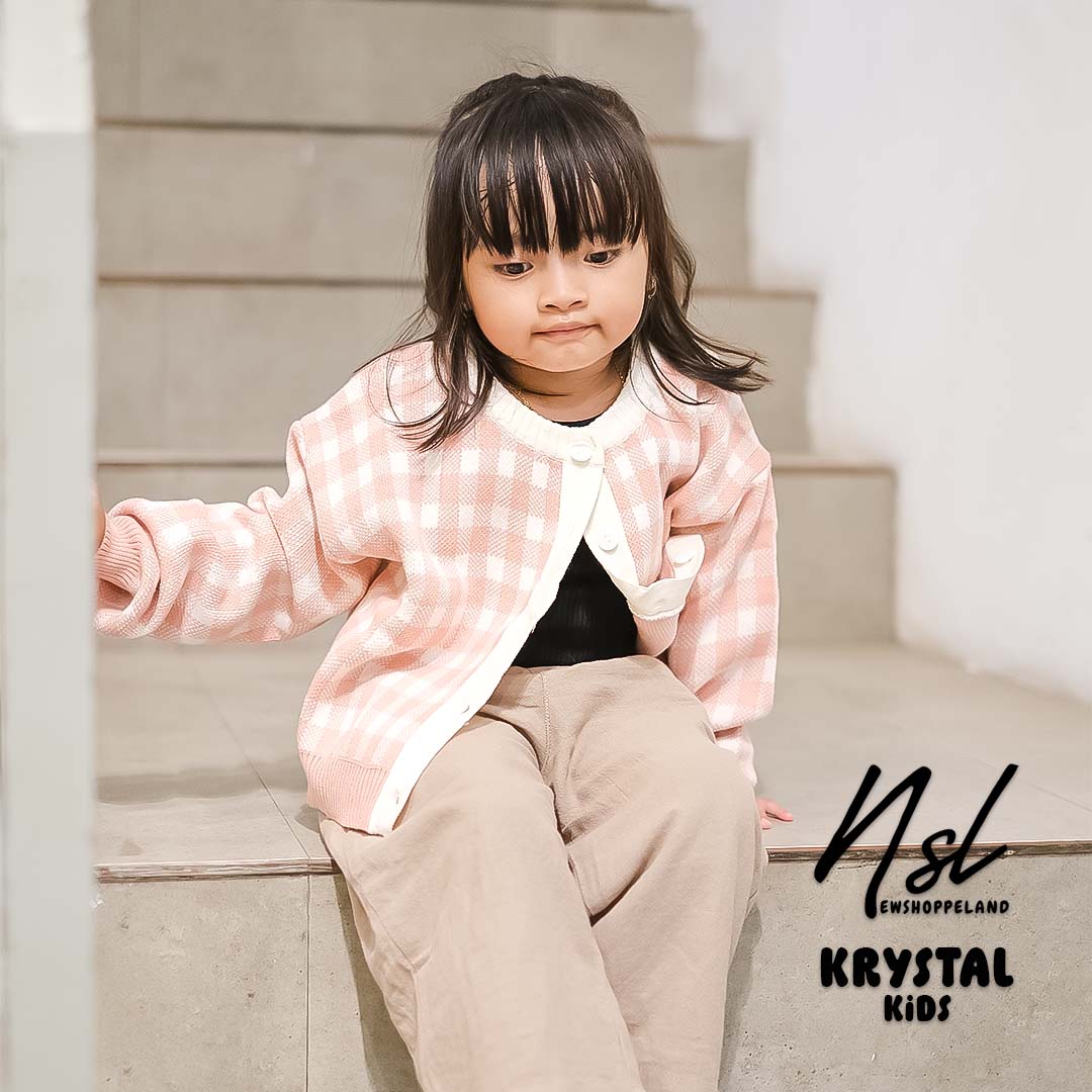 NEWSHOPPELAND - ( KIDS SERIES ) Krystal Cardigan Rajut Premium